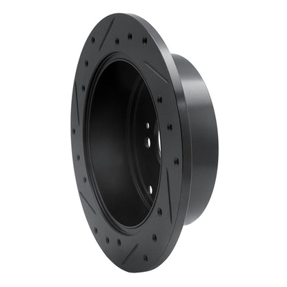 R1 Concepts R1 06-12 Dodge Attitude (Mexico) Rear Right Drilled & Slotted Black Brake Rotor