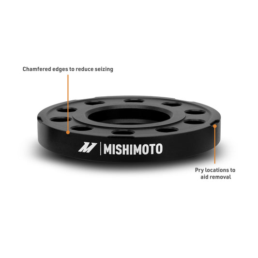 Mishimoto Wheel Spacers - 5x120 - 72.6 - 15 - M14 - Black