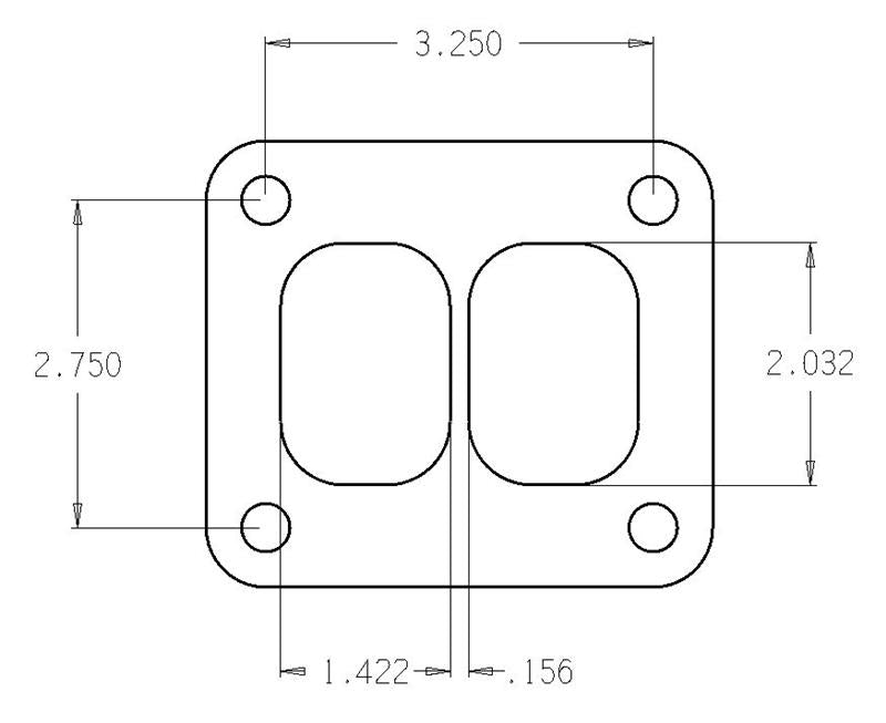 Cometic Gasket Cometic Turbo FLG T-Series Exhaust Inlet .010in Exhaust Gasket