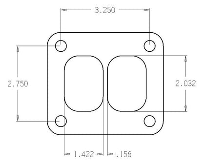 Cometic Gasket Cometic Turbo FLG T-Series Exhaust Inlet .010in Exhaust Gasket