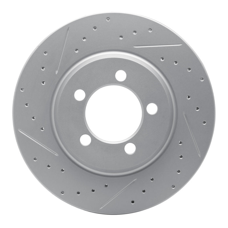 R1 Concepts R1 65-66 Ford Galaxie Front Left Drilled & Slotted Geo-Carbon Rotor