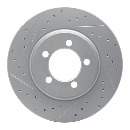 R1 Concepts R1 65-66 Ford Galaxie Front Left Drilled & Slotted Geo-Carbon Rotor
