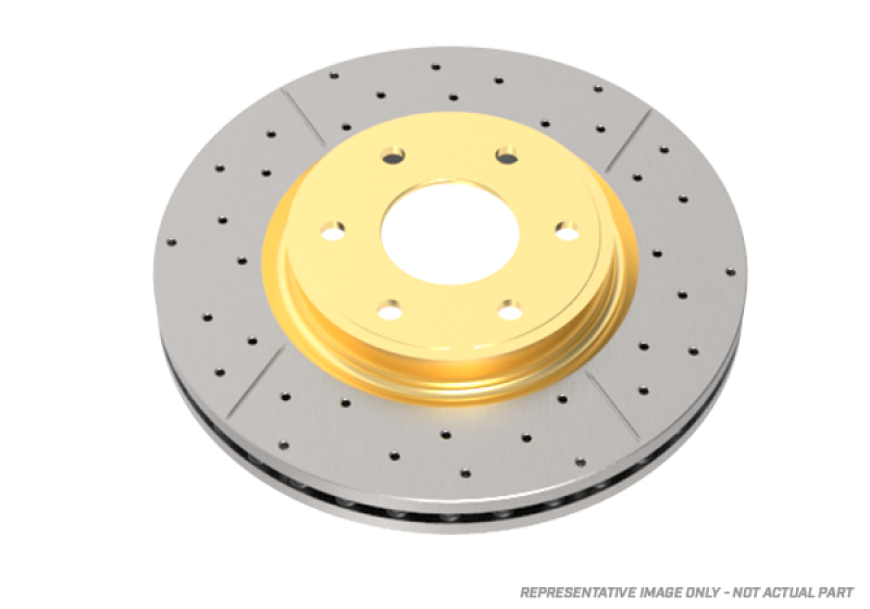 DBA 13-17 Lexus LS460 Except F Sport AWD Front Drilled & Slotted Street Series Rotor
