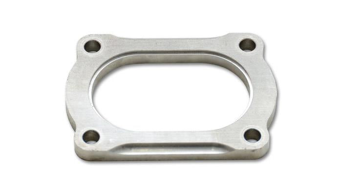 Vibrant T304 SS 4 Bolt Flange for 3in O.D. Oval tubing