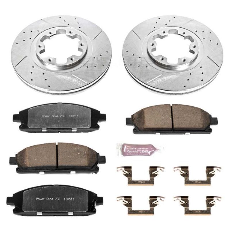 PowerStop Power Stop 97-03 Infiniti QX4 Front Z36 Truck & Tow Brake Kit