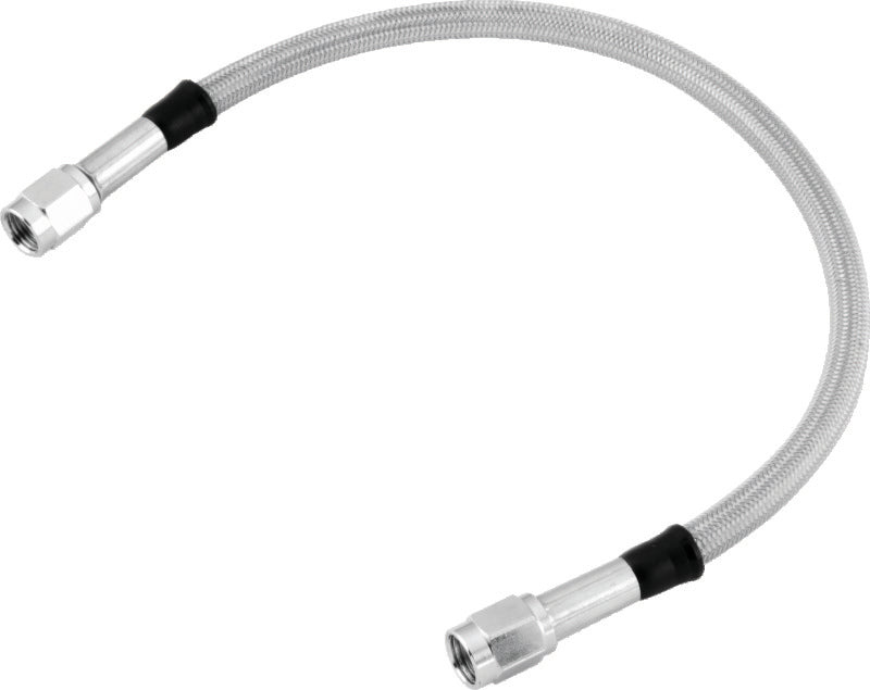 TwinPower Twin Power 80 Inch Clear Coated Dot Stainless Steel Brake Hose AN-3