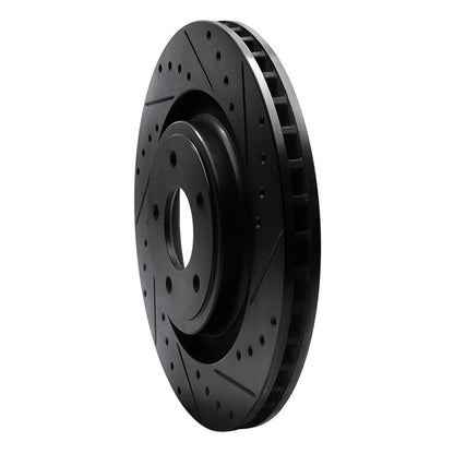 R1 Concepts R1 08-14 Chrysler 200 Front Right Drilled & Slotted Black Brake Rotor
