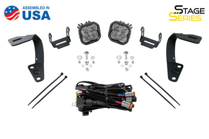 Diode Dynamics 10-21 Toyota 4Runner SS3 LED Ditch Light Kit Sport - White Combo