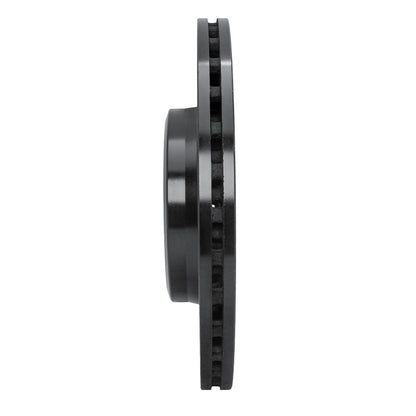 R1 Concepts R1 08-25 Audi A4 Quattro Front Right Drilled & Slotted Black Brake Rotor