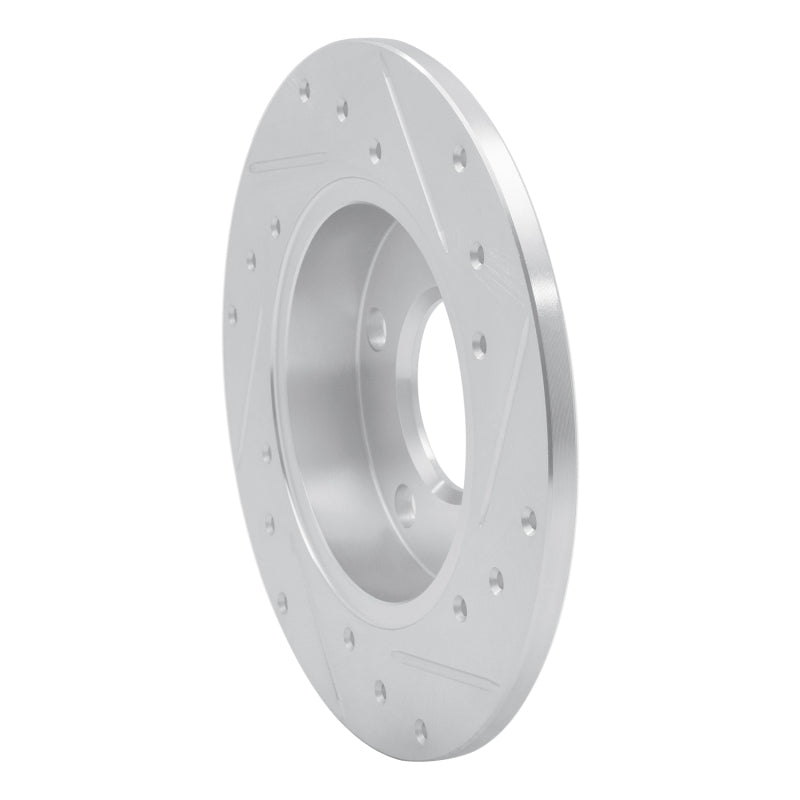 R1 Concepts R1 02-06 Audi A4 Quattro Rear Left Drilled & Slotted Silver Brake Rotor