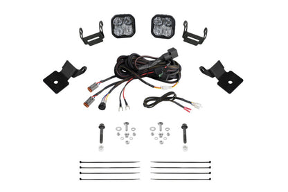 Diode Dynamics 14-18 Polaris RZR XP Stage Series SS3 A-Pillar Pod Kit - Sport White Combo
