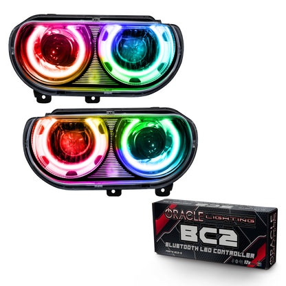 ORACLE Lighting Oracle 08-14 Dodge Challenger SMD HL (HID Style) - ColorSHIFT w/ BC1 Controller
