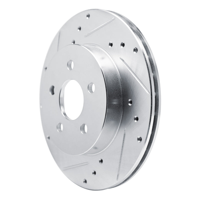 R1 Concepts R1 88-88 Pontiac Fiero Front Left Rear Left Drilled & Slotted Silver Brake Rotor