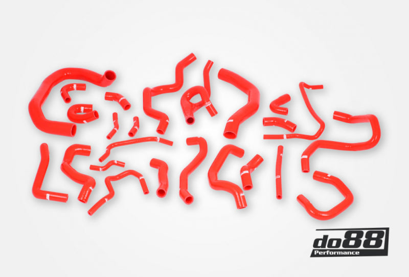 do88 Audi/Seat/Skoda/Volkswagen 1.8T/2.0T (MQB) Coolant Hoses (24 pcs) - Red
