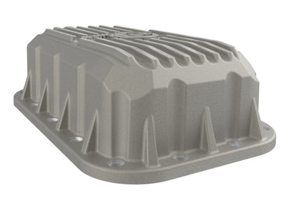 aFe POWER Street Series Engine Oil Pan Raw w/ Machined Fins Jeep Wrangler (JK) 12-18 V6-3.6L