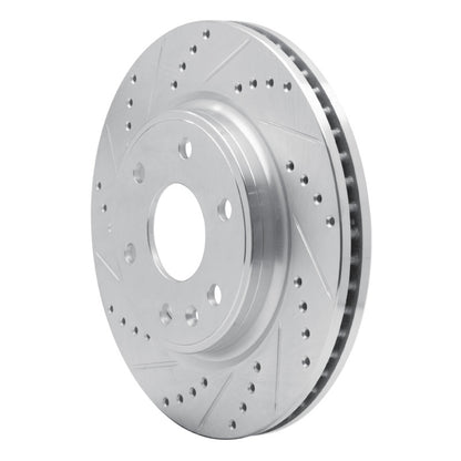 R1 Concepts R1 07-17 Buick Enclave Front Left Drilled & Slotted Silver Brake Rotor