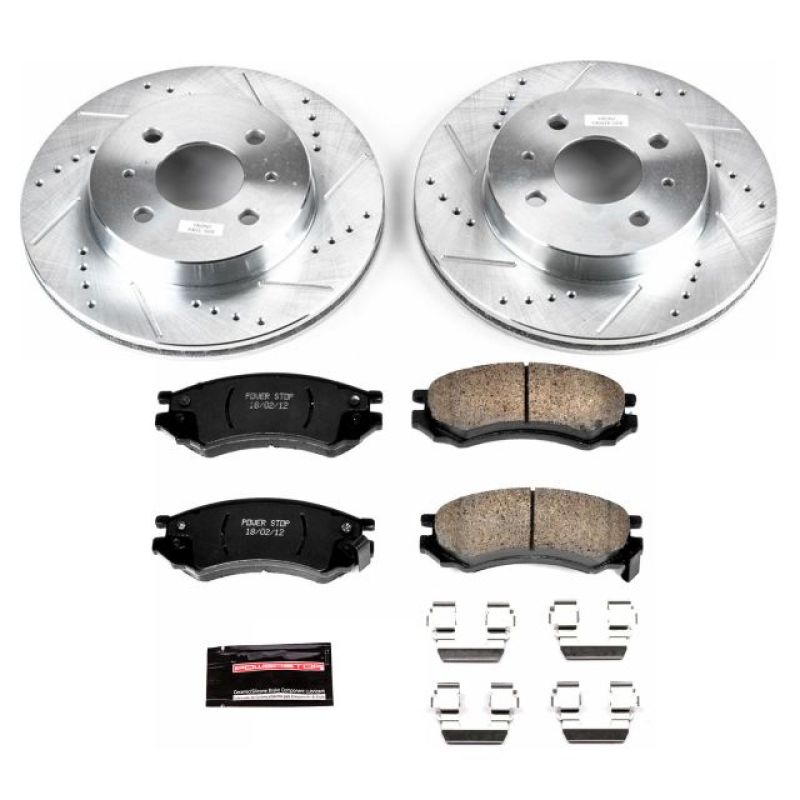 PowerStop Power Stop 91-92 Saturn SC Front Z23 Evolution Sport Brake Kit