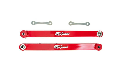 UMI Performance 78-96 GM B-Body Boxed Extended Length Lower Control Arms w/Poly Bushings - Red