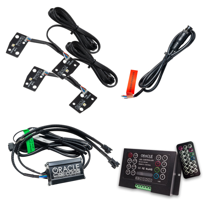 ORACLE Lighting Oracle 2021 Ford Bronco DRL Upgrade w/ Halo Kit - ColorSHIFT w/ 2.0 Controller
