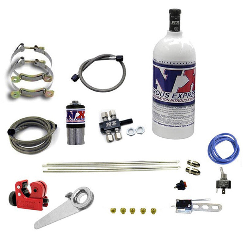 Nitrous Express Motorcycle 4 Cyl Dry Nitrous Kit-1lb Bottle