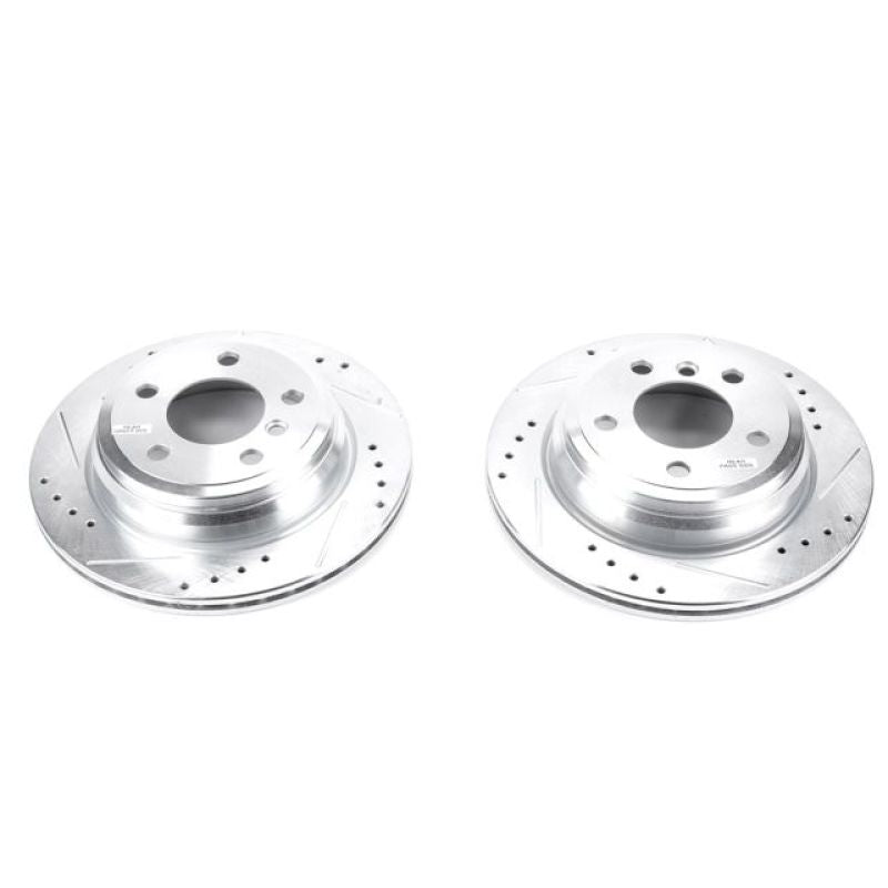 PowerStop Power Stop 13-18 BMW 320i xDrive Rear Evolution Drilled & Slotted Rotors - Pair