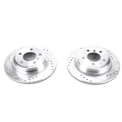 PowerStop Power Stop 13-18 BMW 320i xDrive Rear Evolution Drilled & Slotted Rotors - Pair