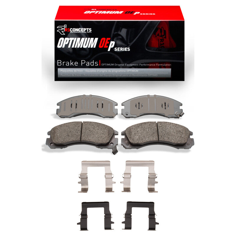 R1 Concepts R1 94-00 Mitsubishi Montero Front Optimum OE Pads & Hardware Kit