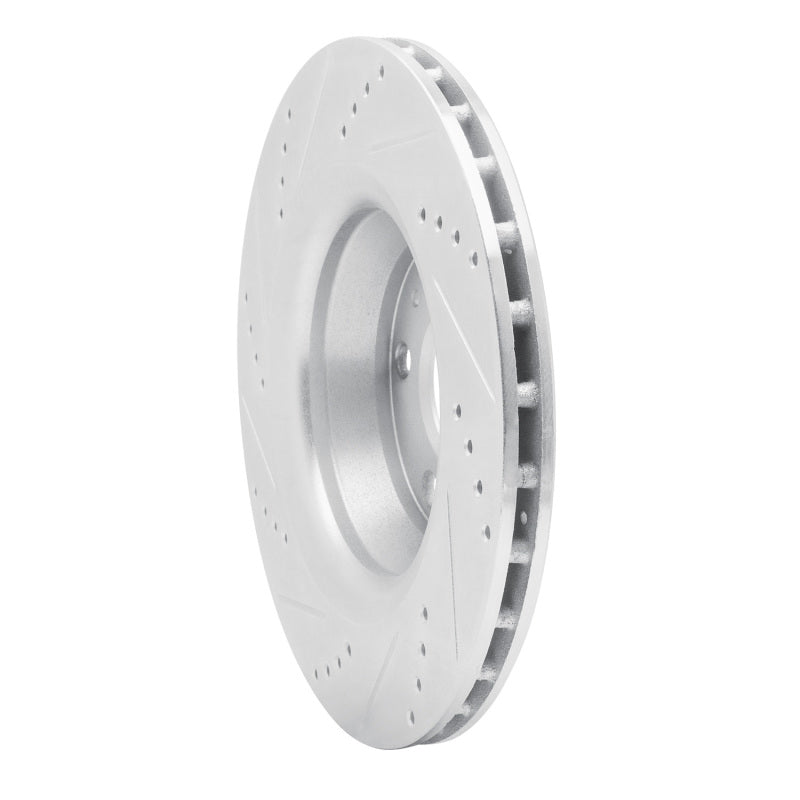 R1 Concepts R1 08-15 Audi TT Quattro Rear Right Drilled & Slotted Silver Brake Rotor
