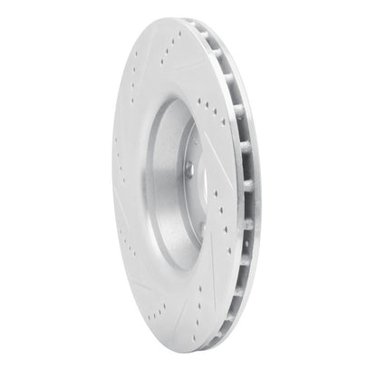 R1 Concepts R1 08-15 Audi TT Quattro Rear Right Drilled & Slotted Silver Brake Rotor