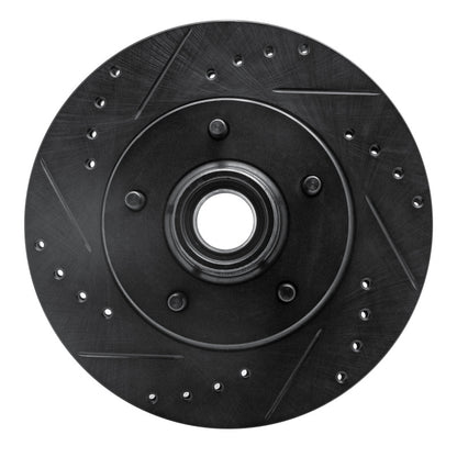 R1 Concepts R1 70-81 Buick Electra Front Left Drilled & Slotted Black Brake Rotor