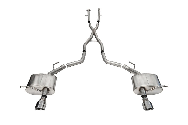 CORSA Performance Corsa 2011-2025 Dodge Durango Xtreme 2.5in Cat-Back Dual Rear Exit w/ Single 4.5in Polished Tips