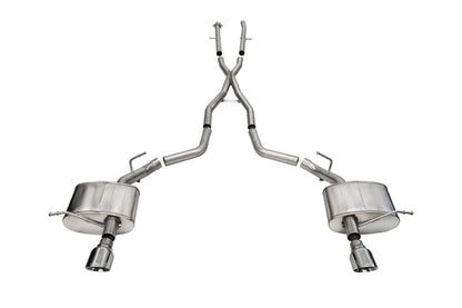 CORSA Performance Corsa 2011-2025 Dodge Durango Xtreme 2.5in Cat-Back Dual Rear Exit w/ Single 4.5in Polished Tips