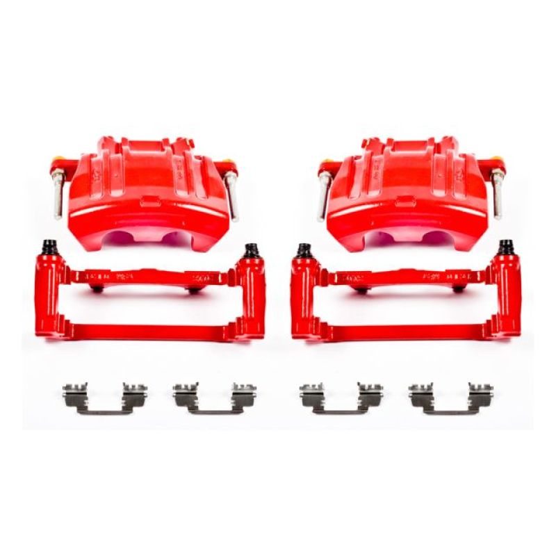 PowerStop Power Stop 2012 Chrysler 300 Front Red Calipers w/Brackets - Pair