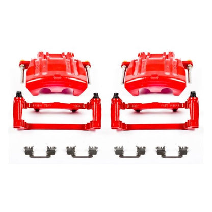 PowerStop Power Stop 2012 Chrysler 300 Front Red Calipers w/Brackets - Pair