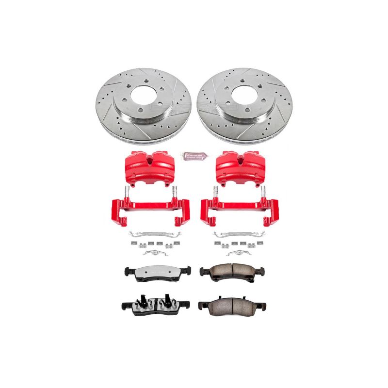 PowerStop Power Stop 03-06 Lincoln Navigator Front Z36 Truck & Tow Kit w/Cals