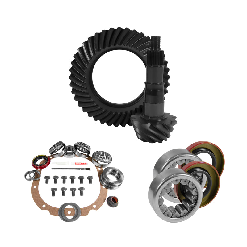 Yukon Gear & Axle Yukon Gear 8.8in Ford 4.88 Rear Ring & Pinion Install Kit 2.99in OD Axle Bearings and Seals