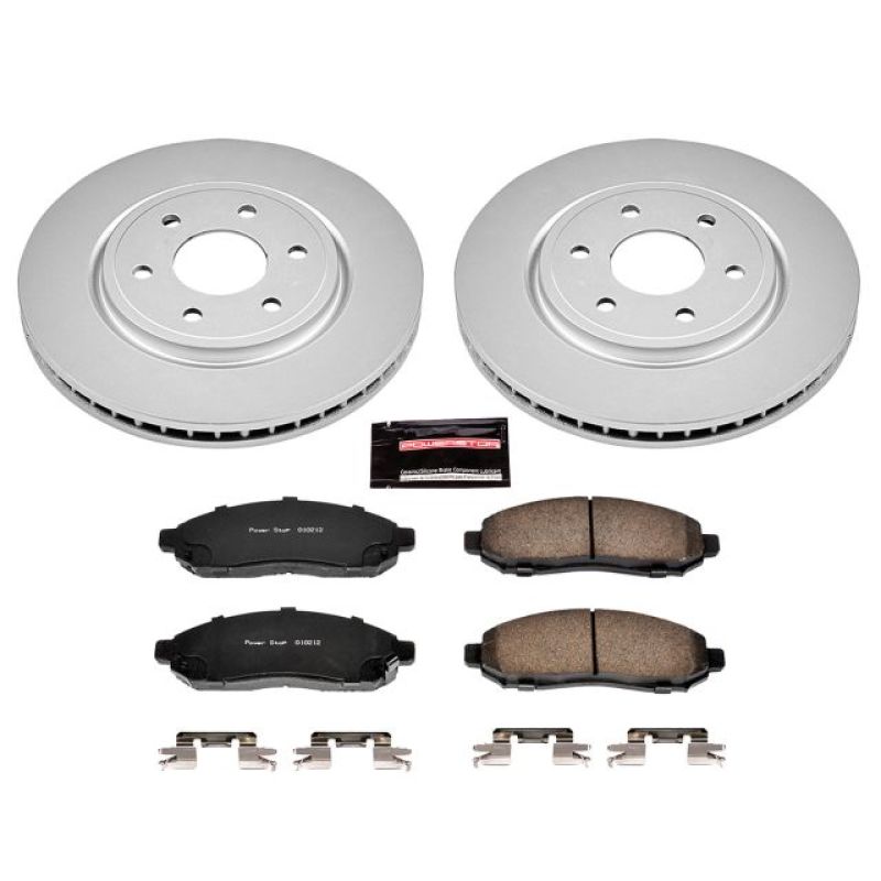 PowerStop Power Stop 05-18 Nissan Frontier Front Z17 Evolution Geomet Coated Brake Kit