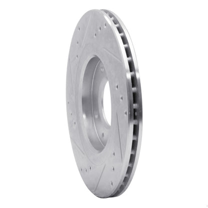 R1 Concepts R1 89-91 Peugeot 405 Front Right Drilled & Slotted Silver Brake Rotor
