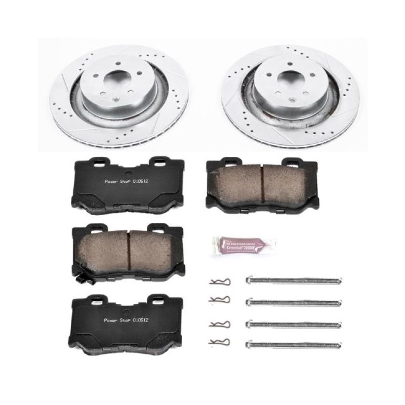PowerStop Power Stop 08-13 Infiniti G37 Rear Z23 Evolution Sport Brake Kit