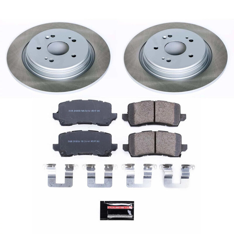 PowerStop Power Stop 15-20 Acura TLX Rear Semi-Coated Rotor Kit