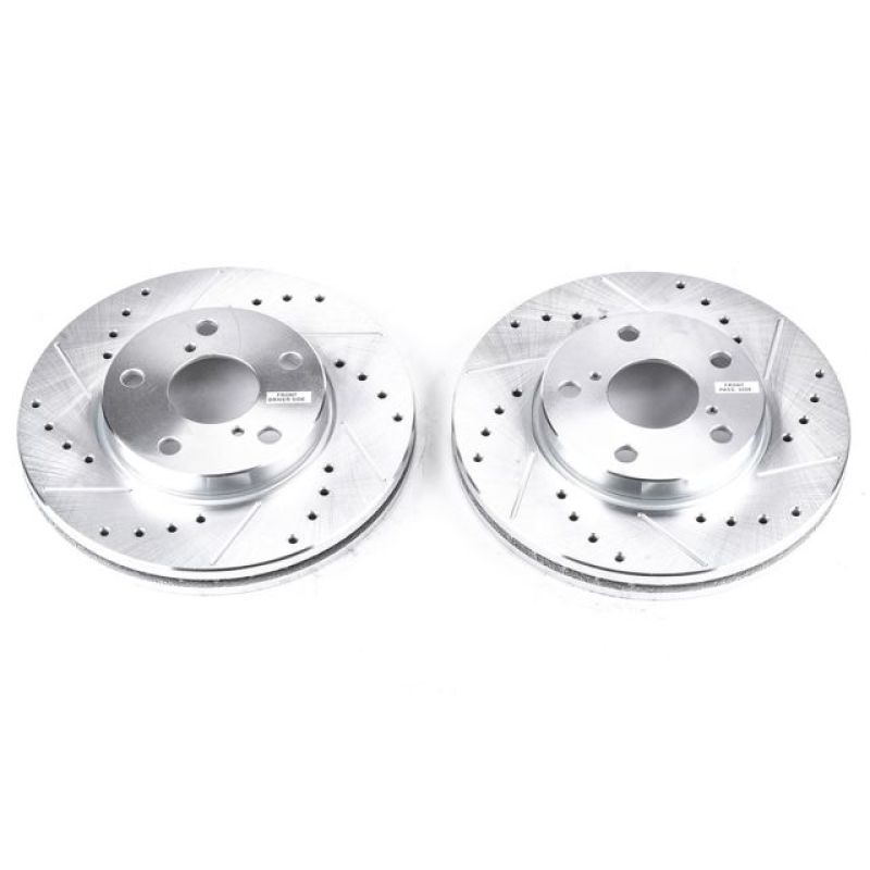 PowerStop Power Stop 92-98 Lexus SC300 Front Evolution Drilled & Slotted Rotors - Pair