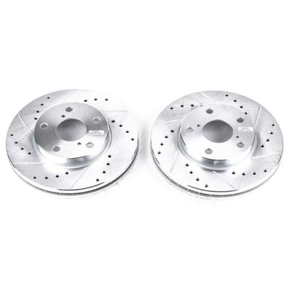 PowerStop Power Stop 92-98 Lexus SC300 Front Evolution Drilled & Slotted Rotors - Pair