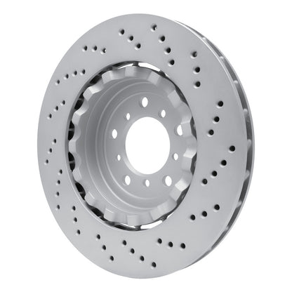 DFC 06-08 BMW Z4 Left Front Drilled Hi-Carbon Alloy Geomet Coated Rotor