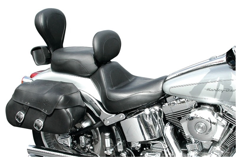 Mustang Motorcycle Mustang 00-07 Harley Softail Deuce Sissy Bar Pad (12 inch x 9 inch) - Black