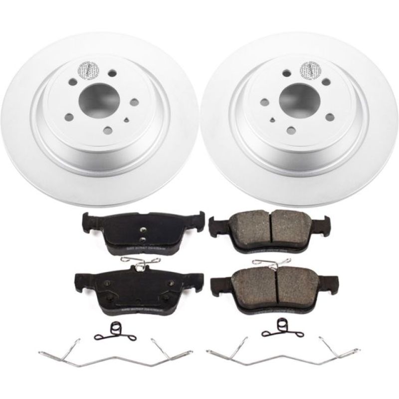 PowerStop Power Stop 17-19 Ford Escape Rear Z17 Evolution Geomet Coated Brake Kit