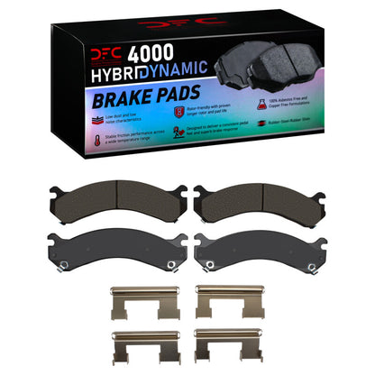 DFC 01-10 Chevrolet Silverado 3500 Rear 4000 HybriDynamic Brake Pads and Hardware Kit