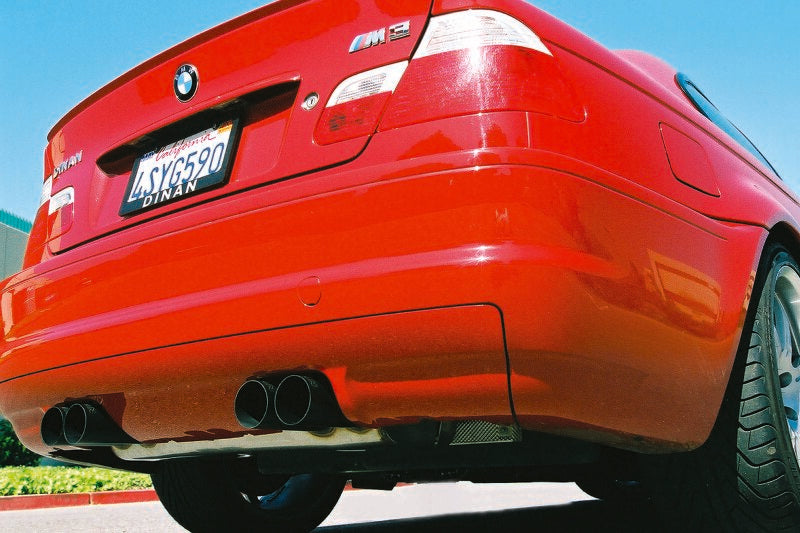 Dinan 01-06 BMW M3 (E46) Free Flow Axleback Exhaust - Black Tips