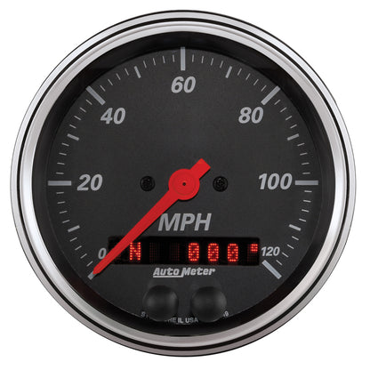 Autometer Designer Black 3-3/8in Electric 120MPH GPS Speedometer