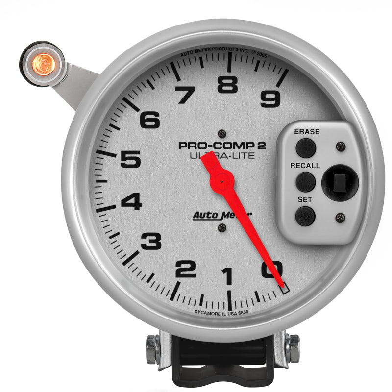 Autometer Ultra-Lite 5 inch 9000 RPM Single Range w/ Shift-Lite and Memory Tachometer