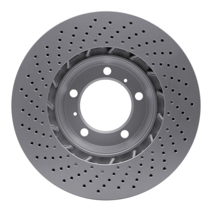 DFC 99-23 Porsche 718 Cayman Right Front Drilled GeoSPEC Coated Rotor